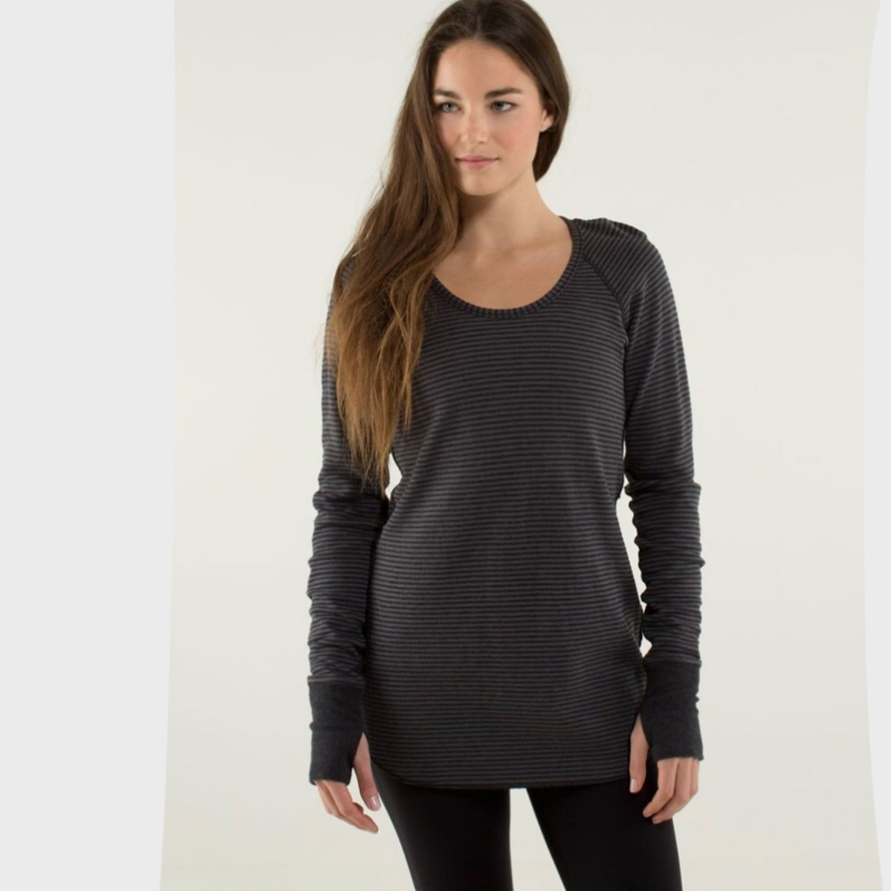 Lululemon Open Your Heart Long Sleeve in Black